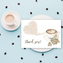 Café coado Chá de bebê Obrigada