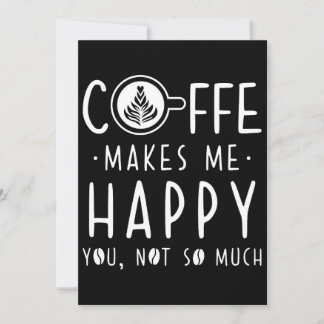 Cartão De Agradecimento Café Com Sobrecarga Me Torna Feliz