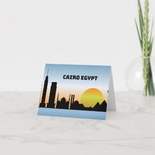 Cartão De Agradecimento Cairo Egito