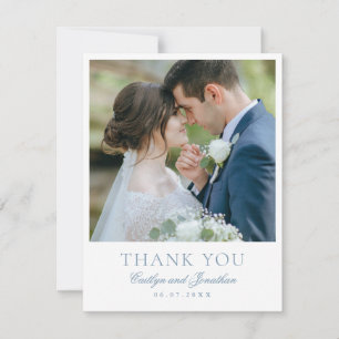 Cartão De Agradecimento Caligrafia Elegante Obrigado Foto Casamento Person