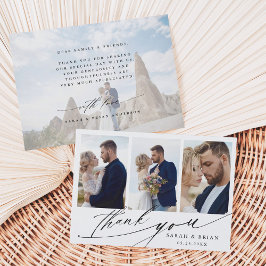 Cartão De Agradecimento Caligrafia Moderna 4 Fotografia