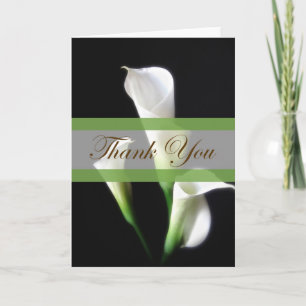 Cartão De Agradecimento Calla Lily 3 Obrigado