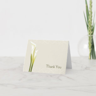 Cartão De Agradecimento Calla Lily Wedding Thank You cards