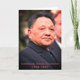 Cartão De Agradecimento Camarada Deng Xiaoping - Líder Chinês