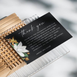 Cartão De Agradecimento Camela de vintagem florescente. Casamento floral n