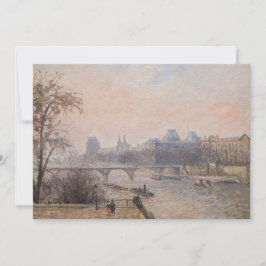 Cartão De Agradecimento Camille Pissarro - O Sena e o Louvre