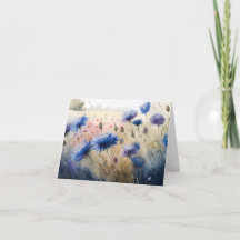 Campo Vermelho Abstrato de Largas de Cornflower Wa