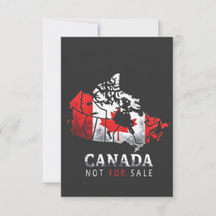 Cartão De Agradecimento Canadá não é para vender a Engraçado Trump America