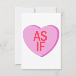 Cartão De Agradecimento Candy Heart - AS IF