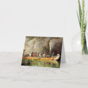 Cartão De Agradecimento Canoagem Banida por Voyageurs Passando por Caieira