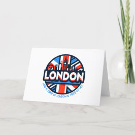 Cartão De Agradecimento Cansado de Londres