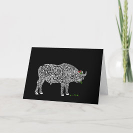 Cartão De Agradecimento Caos de Natal: Buffalo