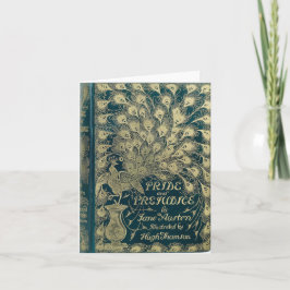 Cartão De Agradecimento Capa Pride and Prejudice Peacock