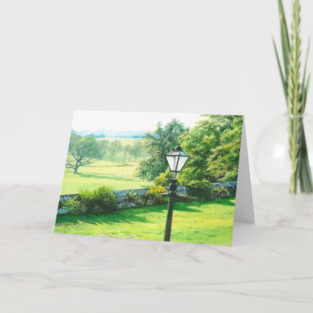 Cartão De Agradecimento Capernwray Lamppost - (Frente)