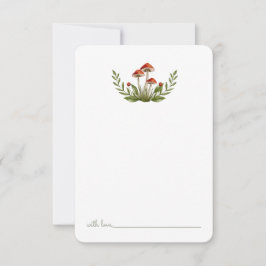 Cartão De Agradecimento Cápsula Horária de Aniversário do Woodland Mushroo