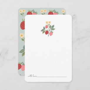 Cartão De Agradecimento Cápsula Horária de Nascimento do Buquê de Berry Fi