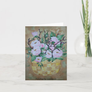 Cartão De Agradecimento Card with thank you poem inside