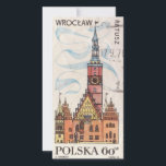 Cartão De Agradecimento Carimbo polonês Wroclaw<br><div class="desc">Carimbo polonês Wroclaw</div>
