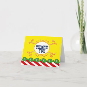 Cartão De Agradecimento Carnaval francês obrigado