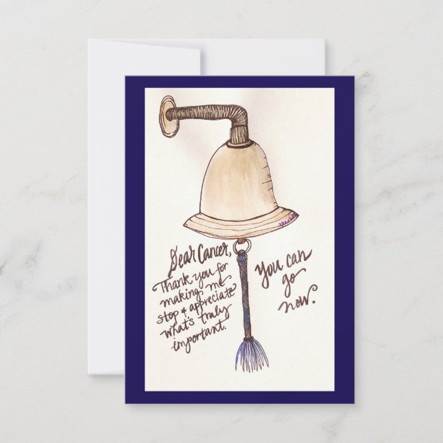 Cartão De Agradecimento Caro Cancer, (Frente)