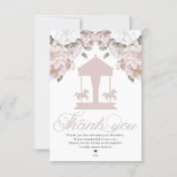 Carousel Floral Soft Pink Aniversário