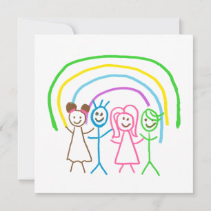 Cartão De Agradecimento Carregar Desenho Transforme a Arte dos Seus Filhos