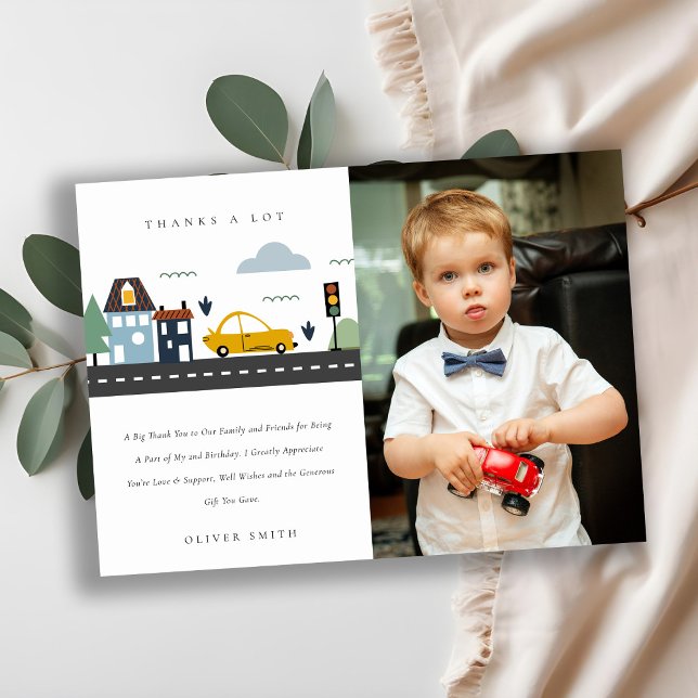 Cartão De Agradecimento Carros Urbanos Foto De Estrada De Veículos Urbanos (Criador carregado)