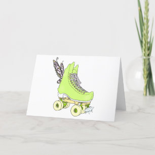 Cartão De Agradecimento Carta de Aniversário do Skate Fairy