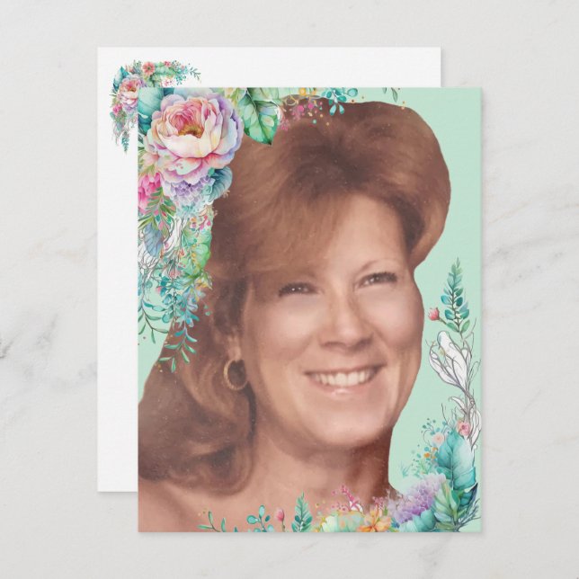 Cartão De Agradecimento Carta de Helen com Verso (Frente/Verso)