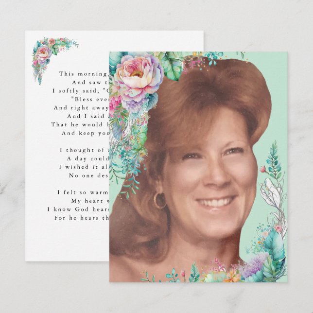 Cartão De Agradecimento Carta Ilustrada de Helena com Verso (Frente/Verso)