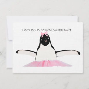 Cartão De Agradecimento Carta Personalizada Antártica