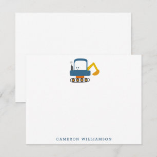 Cartão De Agradecimento Carta Personalizada de Arte de Caminhão Azul Digg