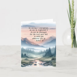 Cartão De Agradecimento Cartão-postal da Escritura de Cores-d'Água Cristã