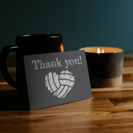 Cartão De Agradecimento Cartaz de Voleibol