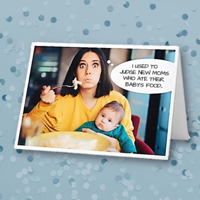 Cartão De Agradecimento Carteira nova e divertida da mamãe dobrada (Criador carregado)