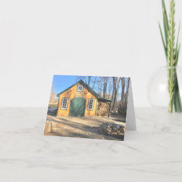 Cartão De Agradecimento Casa de Açúcar de Maple