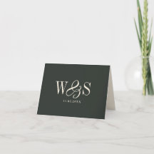 Casais de noivos com iniciais de ébano elegante