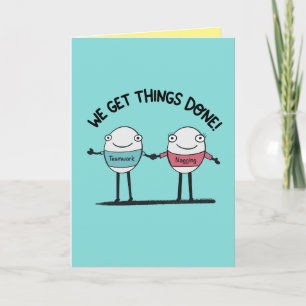 Cartão De Agradecimento Casal Bonito Feliz Aniversário Humorístico