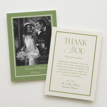 Casamento Branco e Verde em Foto Antiga
