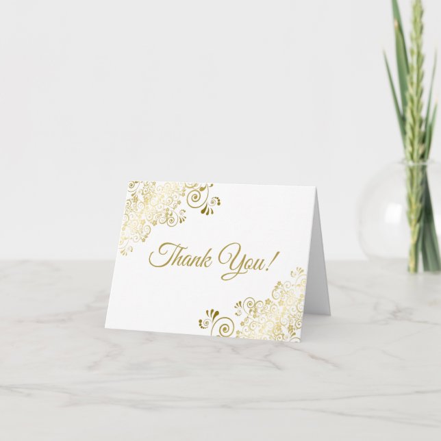 Cartão De Agradecimento Casamento Branco Simples de Script Elegante de Ami (Frente)