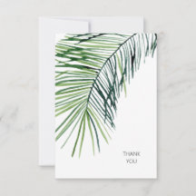 Casamento Branco Tropical Palm Obrigado