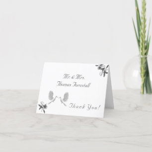 Cartão De Agradecimento Casamento Católico Tradicional de Unidade Nupcial