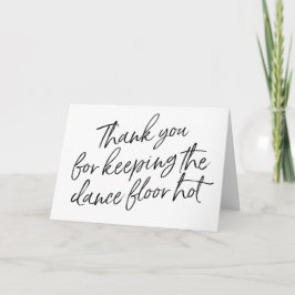 Cartão De Agradecimento Casamento Chic Obrigado por DJ, Músico, Banda