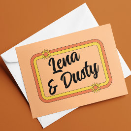 Cartão De Agradecimento Casamento Citrus, 60