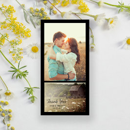 Cartão De Agradecimento Casamento com o Barn Country de Weathered Obrigado