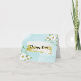 Cartão De Agradecimento Casamento da primavera Obrigado