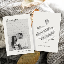 Casamento de Buquê Desenhado com Foto Minimalista