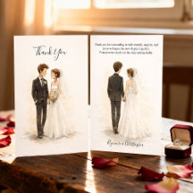 Casamento de Casal Romântico com Aquarela Capricho