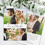 Cartão De Agradecimento Casamento de Colagem de Fotos com Obrigados e Amor<br><div class="desc">Cartões de agradecimentos de Casamento de Colagem de Fotos 3 Elegante Moderno Minimalista "obrigados e Amor". modelo de cartões de agradecimentos de casamento com 3 (três) fotos na frente e 1 (uma) foto na parte traseira. Com o texto "Amor e obrigados" em uma letra de script de tipografia com letras...</div>