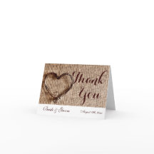 Casamento De Coração Da Rústica Country - Obrigado